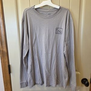 FINTECH Performance Fishing Sun Washed LS Graphic T-Shirt Alloy Size Large New